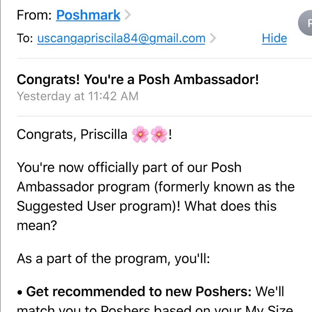 Meet your Posher, Priscila